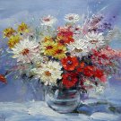 Vase Flower 20x24 in. stretched Oil Painting Canvas Art Wall Decor modern311
