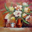Vase Flower 20x24 in. stretched Oil Painting Canvas Art Wall Decor modern314