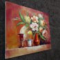 Vase Flower 20x24 in. stretched Oil Painting Canvas Art Wall Decor modern314