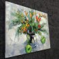 Vase Flower 20x24 in. stretched Oil Painting Canvas Art Wall Decor modern317