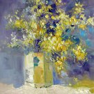Vase Flower 20x24 in. stretched Oil Painting Canvas Art Wall Decor modern319
