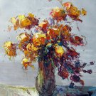 Vase Flower 20x24 in. stretched Oil Painting Canvas Art Wall Decor modern327