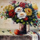 Vase Flower 20x24 in. stretched Oil Painting Canvas Art Wall Decor modern331