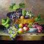 Fruit and china 20x24 in. stretched Oil Painting Canvas Art Wall Decor modern105