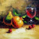 Fruit and wine 20x24 in. stretched Oil Painting Canvas Art Wall Decor modern002 Fruit and wine 20x24 in. stretched Oil Painting Canvas Art Wall Decor modern002
