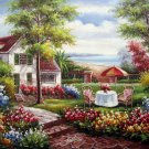 Garden 20x24 in. stretched Oil Painting Canvas Art Wall Decor modern101