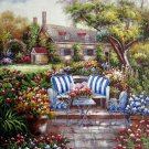 Garden 20x24 in. stretched Oil Painting Canvas Art Wall Decor modern102