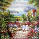 Garden 20x24 in. stretched Oil Painting Canvas Art Wall Decor modern105