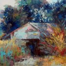 Small house 20x24 in. stretched Oil Painting Canvas Art Wall Decor modern001