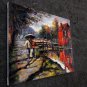 Street scene 20x24 in. stretched Oil Painting Canvas Art Wall Decor modern001