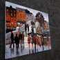 Street scene 20x24 in. stretched Oil Painting Canvas Art Wall Decor modern002