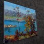 Waterside 20x24 in. stretched Oil Painting Canvas Art Wall Decor modern302