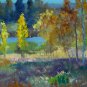 Waterside 20x24 in. stretched Oil Painting Canvas Art Wall Decor modern303