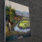 Waterside 20x24 in. stretched Oil Painting Canvas Art Wall Decor modern311