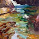 Brook 20x24 in. stretched Oil Painting Canvas Art Wall Decor modern007