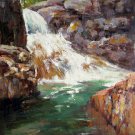 Brook 20x24 in. stretched Oil Painting Canvas Art Wall Decor modern008