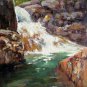 Brook 20x24 in. stretched Oil Painting Canvas Art Wall Decor modern008