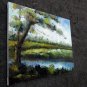 By the river 20x24 in. stretched Oil Painting Canvas Art Wall Decor modern002
