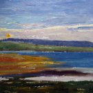 By the river 20x24 in. stretched Oil Painting Canvas Art Wall Decor modern027