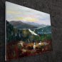 By the river 20x24 in. stretched Oil Painting Canvas Art Wall Decor modern028