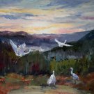 By the river 20x24 in. stretched Oil Painting Canvas Art Wall Decor modern031 By the river 20x24 in. stretched Oil Painting Canvas Art Wall Decor modern031