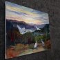 By the river 20x24 in. stretched Oil Painting Canvas Art Wall Decor modern031