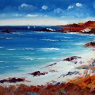 Seaside 20x24 in. stretched Oil Painting Canvas Art Wall Decor modern401