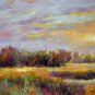 Sunset glow 20x24 in. stretched Oil Painting Canvas Art Wall Decor modern007