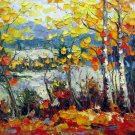Tree 20x24 in. stretched Oil Painting Canvas Art Wall Decor modern309