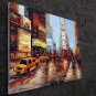 Time Square 20x24 in. stretched Oil Painting Canvas Art Wall Decor modern103