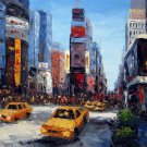 Time Square 20x24 in. stretched Oil Painting Canvas Art Wall Decor modern104 Time Square 20x24 in. stretched Oil Painting Canvas Art Wall Decor modern104