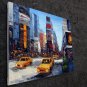 Time Square 20x24 in. stretched Oil Painting Canvas Art Wall Decor modern104