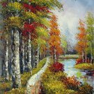 Trees 20x24 in. stretched Oil Painting Canvas Art Wall Decor modern602