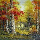 Trees 20x24 in. stretched Oil Painting Canvas Art Wall Decor modern604