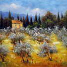 Tuscany 20x24 in. stretched Oil Painting Canvas Art Wall Decor modern019