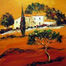 Tuscany 20x24 in. stretched Oil Painting Canvas Art Wall Decor modern020