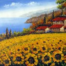 Tuscany 20x24 in. stretched Oil Painting Canvas Art Wall Decor modern021