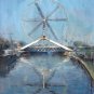 Ferris wheel 20x24 in. stretched Oil Painting Canvas Art Wall Decor modern001