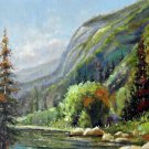 Mountain 20x24 in. stretched Oil Painting Canvas Art Wall Decor modern303