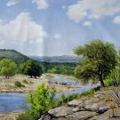 Waterside 20x24 in. stretched Oil Painting Canvas Art Wall Decor modern001