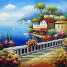 Mediterranean 20x24 in. stretched Oil Painting Canvas Art Wall Decor modern090