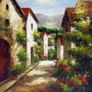 Mediterranean 20x24 in. stretched Oil Painting Canvas Art Wall Decor modern97D