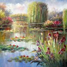Waterlily 20x24 in. stretched Oil Painting Canvas Art Wall Decor modern002 Waterlily 20x24 in. stretched Oil Painting Canvas Art Wall Decor modern002