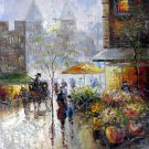 London 20x24 in. stretched Oil Painting Canvas Art Wall Decor modern025