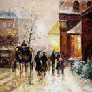 London 20x24 in. stretched Oil Painting Canvas Art Wall Decor modern031