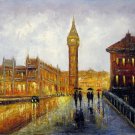 London 20x24 in. stretched Oil Painting Canvas Art Wall Decor modern033