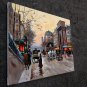 Paris 20x24 in. stretched Oil Painting Canvas Art Wall Decor modern124