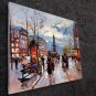Paris 20x24 in. stretched Oil Painting Canvas Art Wall Decor modern138