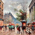 Paris 20x24 in. stretched Oil Painting Canvas Art Wall Decor modern142