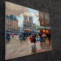 Paris 20x24 in. stretched Oil Painting Canvas Art Wall Decor modern169